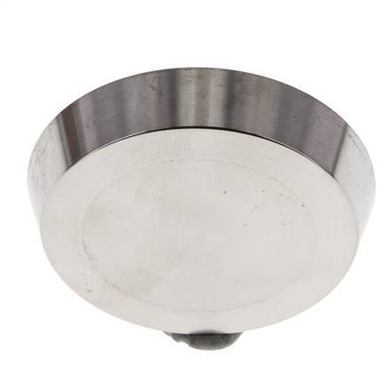 Tapa final 50mm Boquilla cónica DN 32 Acero inoxidable DIN 11851