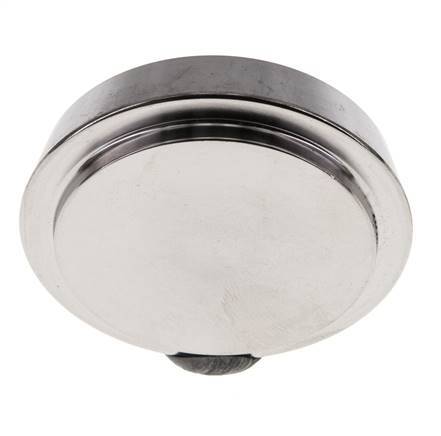 Tapa final 50mm Boquilla cónica DN 32 Acero inoxidable DIN 11851