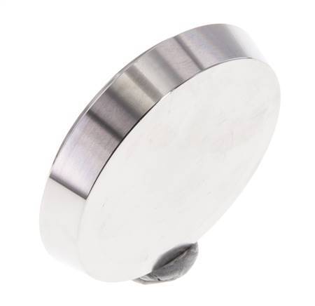 Tapa final 68mm Boquilla cónica DN 50 Acero inoxidable DIN 11851