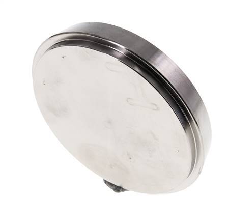 Tapa final 86mm Boquilla cónica DN 65 Acero inoxidable DIN 11851