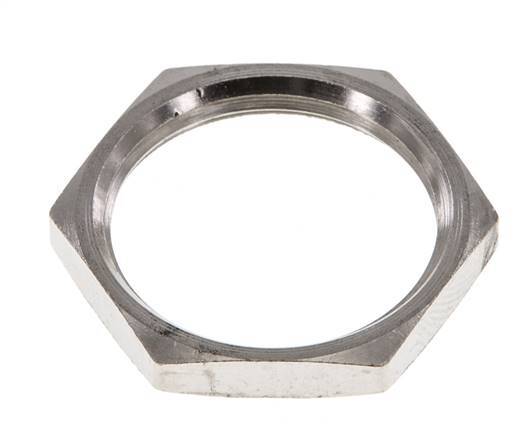 Lock Nut M24 Nickel-plated Brass [2 Pieces]