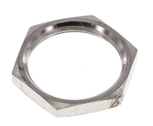 Lock Nut M24 Nickel-plated Brass [2 Pieces]