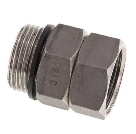 Junta Rotativa G1'' Hembra x Macho Agua Caliente Acero Inoxidable FKM 30bar (421.5psi)