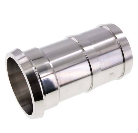 Accesorio sanitario (lácteo) Cono de 100 mm x 80 mm Pilar de manguera Acero inoxidable