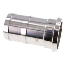 Accesorio sanitario (lácteo) Cono de 100 mm x 80 mm Pilar de manguera Acero inoxidable