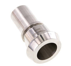 DIN 11851 Accesorio sanitario (lácteo) Cono de 44 mm x pilar de manguera de 25 mm (1 pulgada) Collarín de seguridad de acero inoxidable