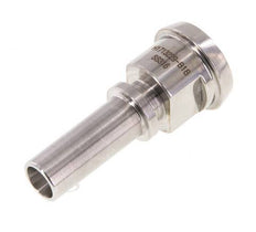 DIN 11851 Accesorio sanitario (lácteo) Cono de 28 mm x pilar de manguera de 13 mm (1/2 pulgada) Collarín de seguridad de acero inoxidable