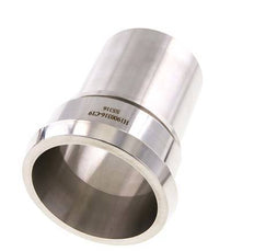 DIN 11851 Accesorio sanitario (lácteo) Cono de 100 mm x pilar de manguera de 3 pulgadas (75 mm) Collarín de seguridad de acero inoxidable
