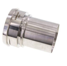 DIN 11851 Accesorio sanitario (lácteo) Cono de 100 mm x pilar de manguera de 3 pulgadas (75 mm) Collarín de seguridad de acero inoxidable