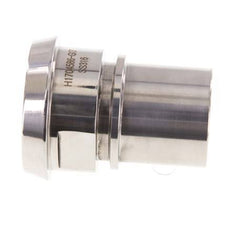 DIN 11851 Accesorio sanitario (lácteo) Cono de 56 mm x pilar de manguera de 38 mm (1 1/2 pulgada) Collarín de seguridad de acero inoxidable