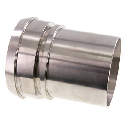 DIN 11851 Accesorio sanitario (lácteo) Cono de 120mm x 4 pulgadas (100 mm) Pilar de manguera Collarín de seguridad de acero inoxidable