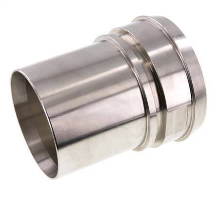 DIN 11851 Accesorio sanitario (lácteo) Cono de 120mm x 4 pulgadas (100 mm) Pilar de manguera Collarín de seguridad de acero inoxidable