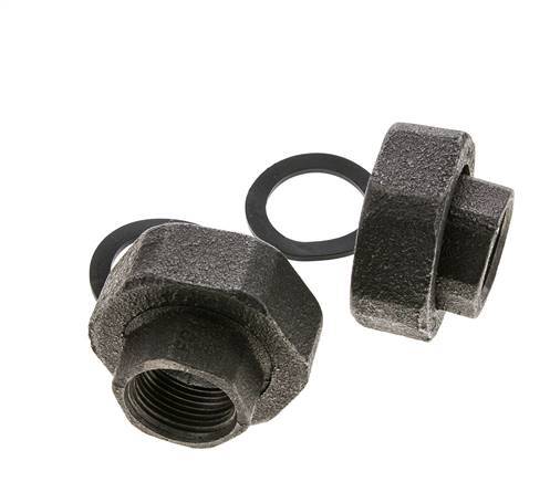 Racor de bomba Rp3/4'' x G 1 1/4 pulgadas Hierro fundido Junta plana NBR 20bar (281.0psi)
