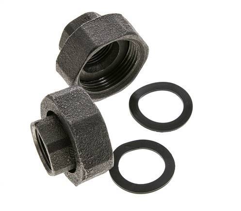 Racor de bomba Rp3/4'' x G 1 1/4 pulgadas Hierro fundido Junta plana NBR 20bar (281.0psi)