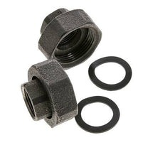 Racor de bomba Rp3/4'' x G 1 1/4 pulgadas Hierro fundido Junta plana NBR 20bar (281.0psi)
