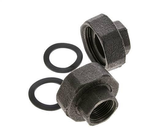 Racor de bomba Rp3/4'' x G 1 1/4 pulgadas Hierro fundido Junta plana NBR 20bar (281.0psi)