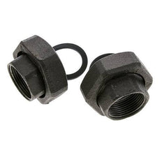 Racor de bomba Rp1 1/4'' x G 2 pulgadas hierro fundido junta plana NBR 20bar (281.0psi)