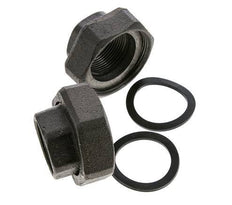 Racor de bomba Rp1 1/4'' x G 2 pulgadas hierro fundido junta plana NBR 20bar (281.0psi)
