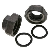 Pump Fitting Rp1 1/4'' x G 2 inch Cast Iron Flat Seal NBR 20bar (281.0psi)
