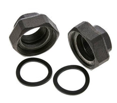 Racor de bomba Rp1 1/4'' x G 2 pulgadas hierro fundido junta plana NBR 20bar (281.0psi)