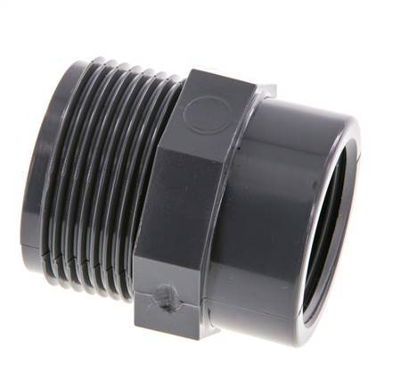 Reducing Ring Rp1'' Female x G1 1/4'' Male PVC-U 16bar (224.8psi) EN 1452-3 [2 Pieces]