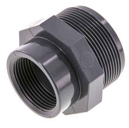Reducing Ring Rp1 1/4'' Female x G2'' Male PVC-U 16bar (224.8psi) EN 1452-3 [2 Pieces]