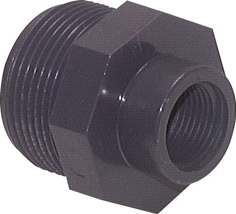 Reducing Ring Rp3/4'' Female x G1 1/2'' Male PVC-U 16bar (224.8psi) EN 1452-3 [2 Pieces]