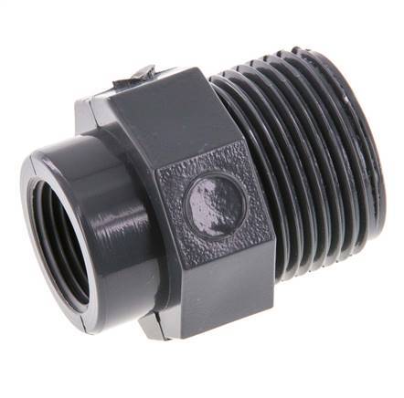 Reducing Ring Rp3/8'' Female x G3/4'' Male PVC-U 16bar (224.8psi) EN 1452-3 [5 Pieces]