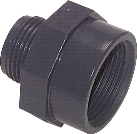 Reducing Adapter G1/2'' Male x Rp3/4'' Female PVC-U 16bar (224.8psi) EN 1452-3 [2 Pieces]