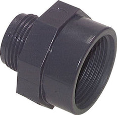 Reducing Adapter G1/2'' Male x Rp3/4'' Female PVC-U 16bar (224.8psi) EN 1452-3 [2 Pieces]