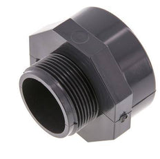 Reducing Adapter G1 1/2'' Male x Rp2'' Female PVC-U 16bar (224.8psi) EN 1452-3 [2 Pieces]