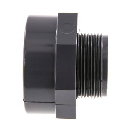 Reducing Adapter G1 1/2'' Male x Rp2'' Female PVC-U 16bar (224.8psi) EN 1452-3 [2 Pieces]