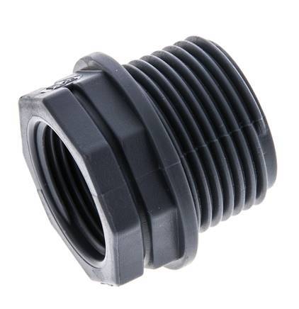 Anillo reductor G3/4'' Hembra x G1'' Macho Polipropileno (pp) 10bar (140.5psi) FDA 36mm Hex. [2 Piezas]