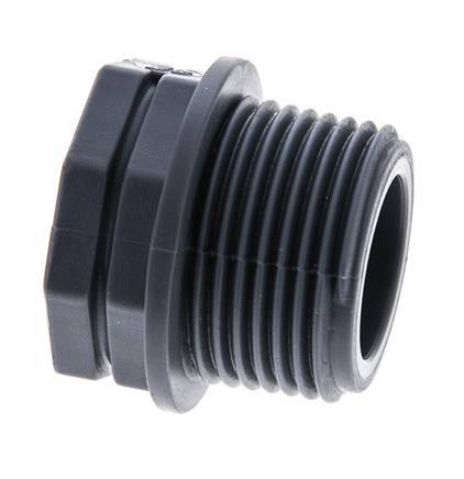 Reducing Ring G3/4'' Female x G1'' Male Polypropylene (pp) 10bar (140.5psi) FDA 36mm Hex [2 Pieces]