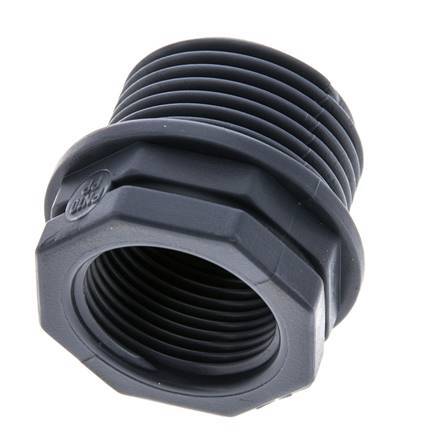 Anillo reductor G3/4'' Hembra x G1'' Macho Polipropileno (pp) 10bar (140.5psi) FDA 36mm Hex. [2 Piezas]