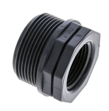 Anillo reductor G1'' Hembra x G1 1/2'' Macho Polipropileno (pp) 10bar (140.5psi) FDA 50mm Hex.