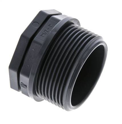 Anillo reductor G1'' Hembra x G1 1/2'' Macho Polipropileno (pp) 10bar (140.5psi) FDA 50mm Hex.
