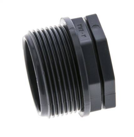 Anillo reductor G1'' Hembra x G1 1/2'' Macho Polipropileno (pp) 10bar (140.5psi) FDA 50mm Hex.