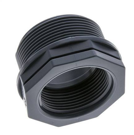 Anillo Reductor G1 1/2'' Hembra x G2'' Macho Polipropileno (pp) 10bar (140.5psi) FDA 65mm Hex.