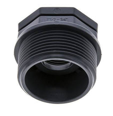 Anillo reductor G3/4'' Hembra x G1 1/2'' Macho Polipropileno (pp) 10bar (140.5psi) FDA 50mm Hex.