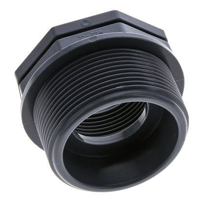 Anillo Reductor G1 1/4'' Hembra x G2'' Macho Polipropileno (pp) 10bar (140.5psi) FDA 65mm Hex.