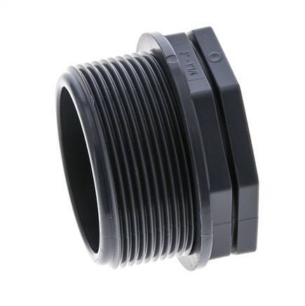 Anillo Reductor G1 1/4'' Hembra x G2'' Macho Polipropileno (pp) 10bar (140.5psi) FDA 65mm Hex.