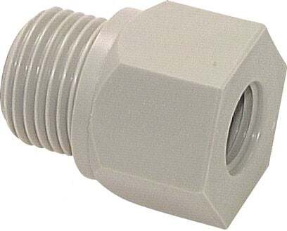 Anillo reductor G1/2'' Hembra x G1'' Hembra PVDF 10bar (140.5psi) FDA 43mm Hex.