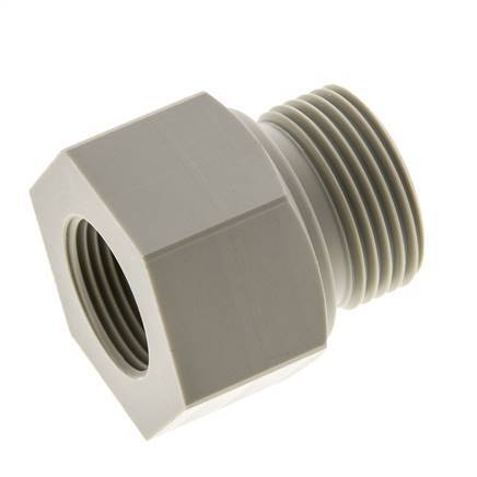 Anillo reductor G3/4'' Hembra x G1'' Macho Polipropileno (pp) 10bar (140.5psi) FDA 43mm Hex.