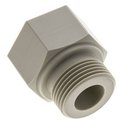 Anillo reductor G3/4'' Hembra x G1'' Macho Polipropileno (pp) 10bar (140.5psi) FDA 43mm Hex.