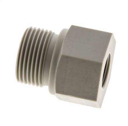 Anillo reductor G3/8'' hembra x G3/4'' Macho Polipropileno (pp) 10bar (140.5psi) FDA 32mm Hex.
