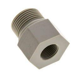 Anillo reductor G3/8'' hembra x G3/4'' Macho Polipropileno (pp) 10bar (140.5psi) FDA 32mm Hex.