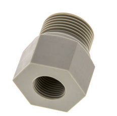 Anillo reductor G3/8'' hembra x G3/4'' Macho Polipropileno (pp) 10bar (140.5psi) FDA 32mm Hex.