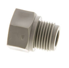 Anillo reductor G3/8'' hembra x G1/2'' Macho Polipropileno (pp) 10bar (140,5psi) FDA 27mm Hex.