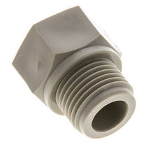 Anillo reductor G3/8'' hembra x G1/2'' Macho Polipropileno (pp) 10bar (140,5psi) FDA 27mm Hex.